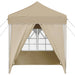Cort de Petrecere Pop-up Crem 195 x 195 x 245 cm - WALTI WALTI