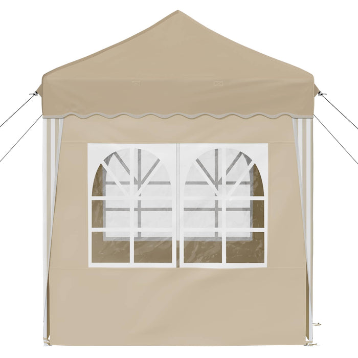 Cort de Petrecere Pop-up Crem 195 x 195 x 245 cm - WALTI WALTI