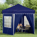 Cort de Petrecere Pop-up albastru 195 x 195 x 245 cm - WALTI WALTI
