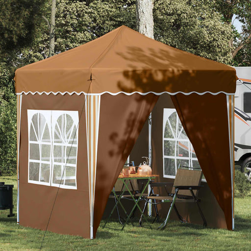 Cort de Petrecere Pop-up Bej 195 x 195 x 245 cm Material Oxford - WALTI WALTI