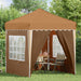 Cort de Petrecere Pop-up Bej 195 x 195 x 245 cm Material Oxford - WALTI WALTI