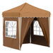 Cort de Petrecere Pop-up Bej 195 x 195 x 245 cm Material Oxford - WALTI WALTI