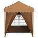 Cort de Petrecere Pop-up Bej 195 x 195 x 245 cm Material Oxford - WALTI WALTI