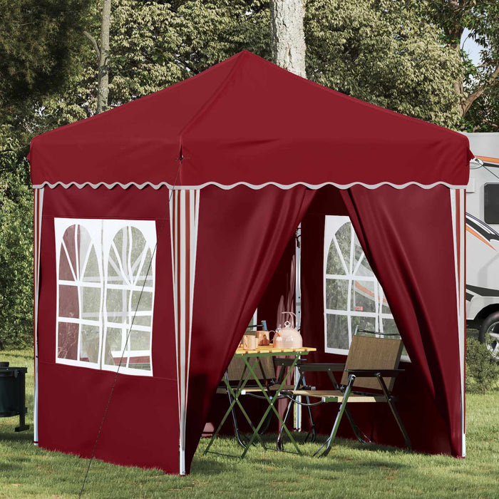 Cort de Petrecere Pop-up Burgundy 195 x 195 x 245 cm - WALTI WALTI