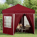 Cort de Petrecere Pop-up Burgundy 195 x 195 x 245 cm - WALTI WALTI
