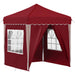 Cort de Petrecere Pop-up Burgundy 195 x 195 x 245 cm - WALTI WALTI