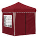 Cort de Petrecere Pop-up Burgundy 195 x 195 x 245 cm - WALTI WALTI