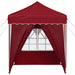 Cort de Petrecere Pop-up Burgundy 195 x 195 x 245 cm - WALTI WALTI