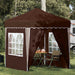 Cort de Petrecere Pop-up Maro 195 x 195 x 245 cm - WALTI WALTI