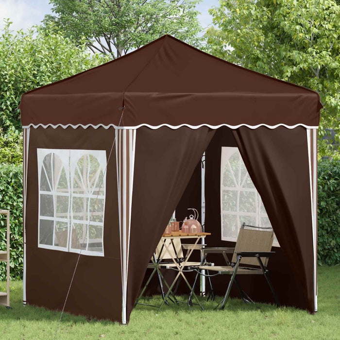 Cort de Petrecere Pop-up Maro 195 x 195 x 245 cm - WALTI WALTI