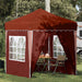 Cort de Petrecere Pop-up Terracota 195 x 195 x 245 cm - WALTI WALTI