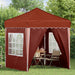 Cort de Petrecere Pop-up Terracota 195 x 195 x 245 cm - WALTI WALTI