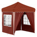 Cort de Petrecere Pop-up Terracota 195 x 195 x 245 cm - WALTI WALTI