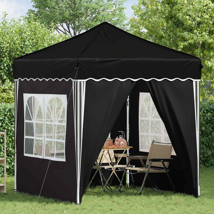 Cort de Petrecere Pop-up Negru 195 x 195 x 245 cm - WALTI WALTI