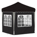 Cort de Petrecere Pop-up Negru 195 x 195 x 245 cm - WALTI WALTI