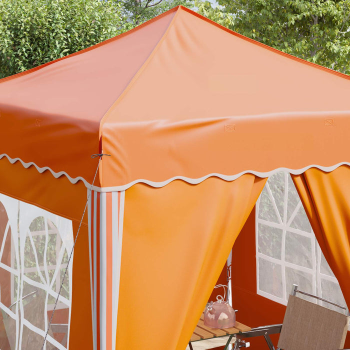Cort de Petrecere Pop-up Portocaliu 195 x 195 x 245 cm - WALTI WALTI