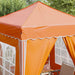 Cort de Petrecere Pop-up Portocaliu 195 x 195 x 245 cm - WALTI WALTI