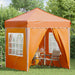 Cort de Petrecere Pop-up Portocaliu 195 x 195 x 245 cm - WALTI WALTI