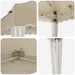 Cort de Petrecere Pop-up Crem 288 x 288 x 245 cm - WALTI WALTI