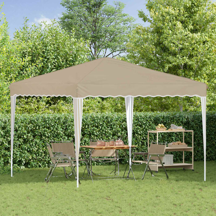Cort de Petrecere Pop-up Crem 288 x 288 x 245 cm - WALTI WALTI