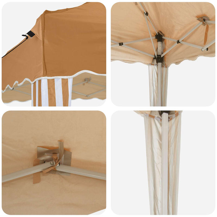 Cort de Petrecere Pop-up Bej 288 x 288 x 245 cm Material Oxford - WALTI WALTI