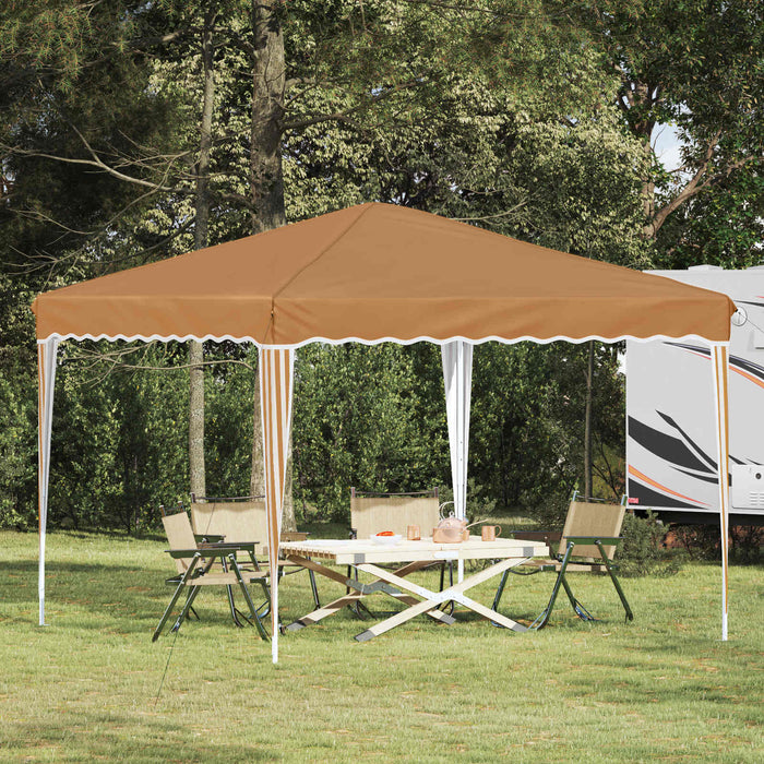Cort de Petrecere Pop-up Bej 288 x 288 x 245 cm Material Oxford - WALTI WALTI