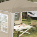 Cort de Petrecere Pop-up Crem 288 x 288 x 245 cm - WALTI WALTI