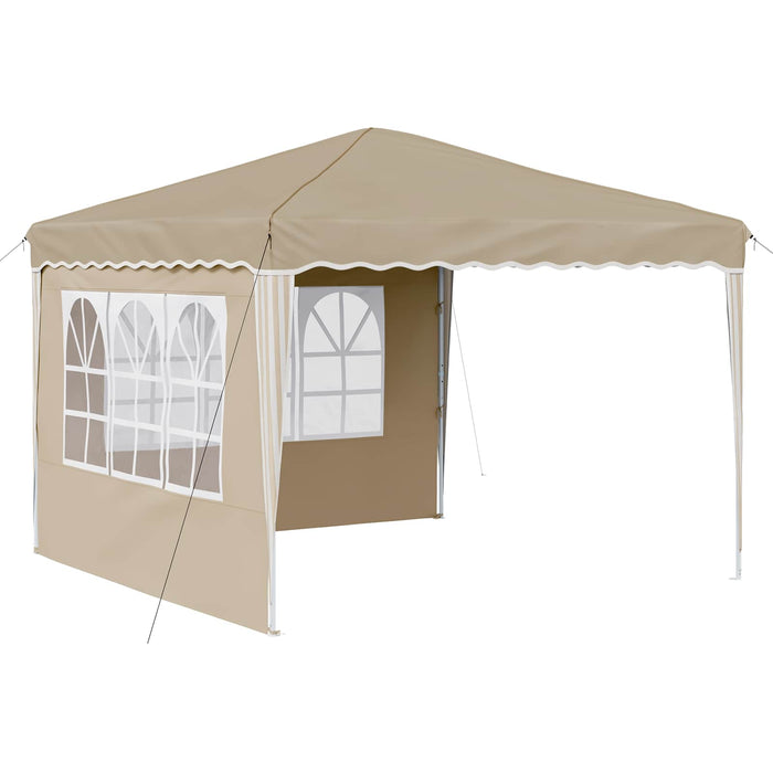 Cort de Petrecere Pop-up Crem 288 x 288 x 245 cm - WALTI WALTI