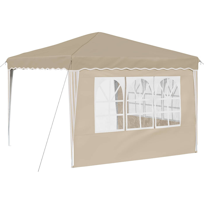 Cort de Petrecere Pop-up Crem 288 x 288 x 245 cm - WALTI WALTI