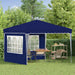 Cort de Petrecere Pop-up albastru 288 x 288 x 245 cm - WALTI WALTI