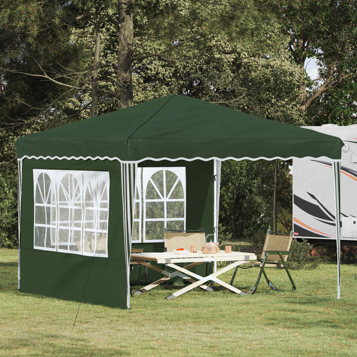 Cort de Petrecere Pop-up Verde 288 x 288 x 245 cm - WALTI WALTI