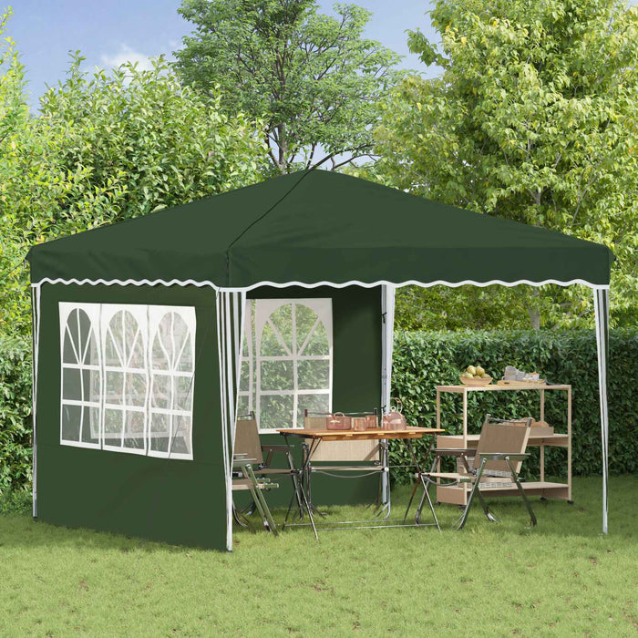Cort de Petrecere Pop-up Verde 288 x 288 x 245 cm - WALTI WALTI