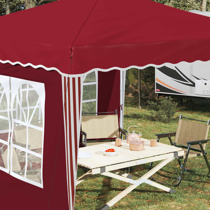 Cort de Petrecere Pop-up Burgundy 288 x 288 x 245 cm - WALTI WALTI
