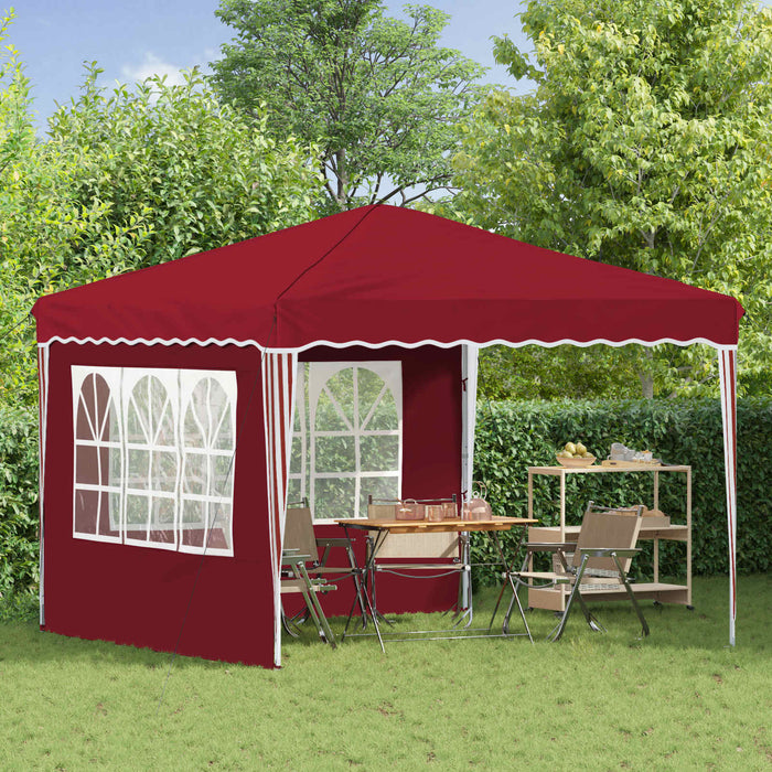 Cort de Petrecere Pop-up Burgundy 288 x 288 x 245 cm - WALTI WALTI