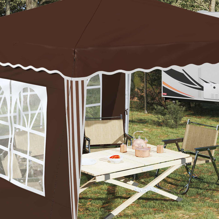 Cort de Petrecere Pop-up Maro 288 x 288 x 245 cm - WALTI WALTI