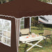 Cort de Petrecere Pop-up Maro 288 x 288 x 245 cm - WALTI WALTI