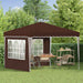 Cort de Petrecere Pop-up Maro 288 x 288 x 245 cm - WALTI WALTI