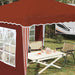 Cort de Petrecere Pop-up Terracota 288 x 288 x 245 cm - WALTI WALTI