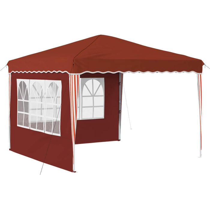 Cort de Petrecere Pop-up Terracota 288 x 288 x 245 cm - WALTI WALTI