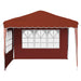 Cort de Petrecere Pop-up Terracota 288 x 288 x 245 cm - WALTI WALTI