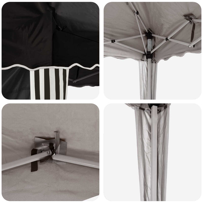 Cort de Petrecere Pop-up Negru 288 x 288 x 245 cm - WALTI WALTI