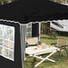 Cort de Petrecere Pop-up Negru 288 x 288 x 245 cm - WALTI WALTI