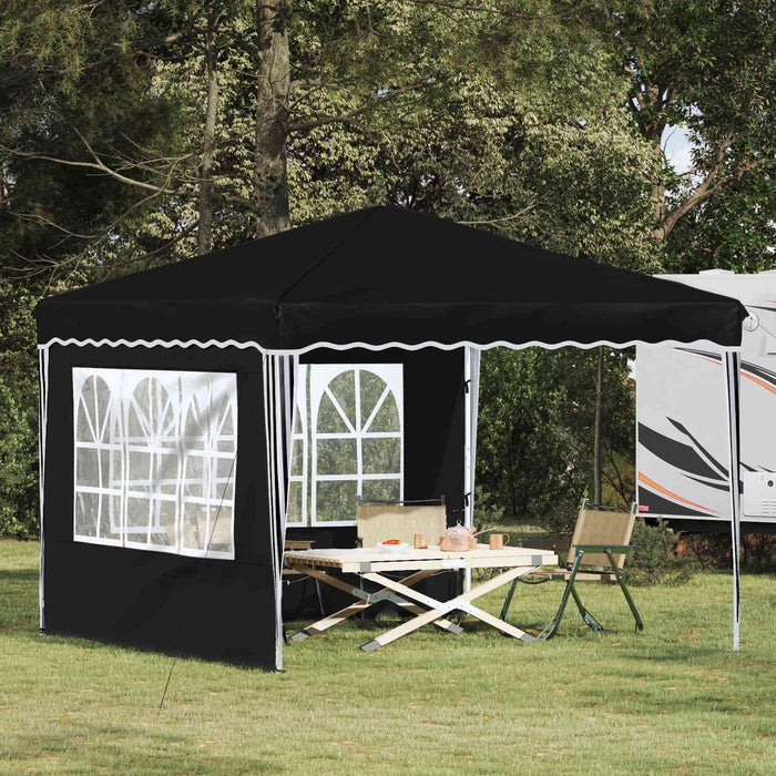 Cort de Petrecere Pop-up Negru 288 x 288 x 245 cm - WALTI WALTI