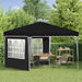 Cort de Petrecere Pop-up Negru 288 x 288 x 245 cm - WALTI WALTI