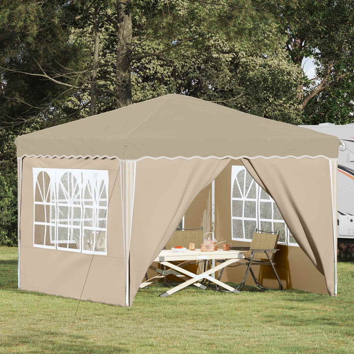 Cort de Petrecere Pop-up Crem 288 x 288 x 245 cm - WALTI WALTI