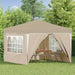 Cort de Petrecere Pop-up Crem 288 x 288 x 245 cm - WALTI WALTI