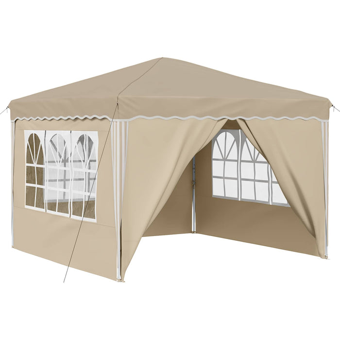 Cort de Petrecere Pop-up Crem 288 x 288 x 245 cm - WALTI WALTI