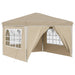 Cort de Petrecere Pop-up Crem 288 x 288 x 245 cm - WALTI WALTI