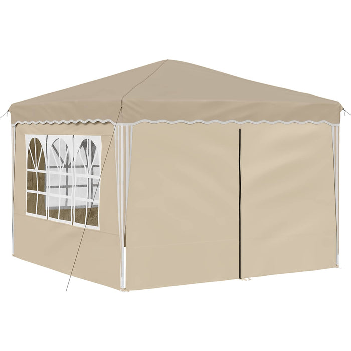 Cort de Petrecere Pop-up Crem 288 x 288 x 245 cm - WALTI WALTI