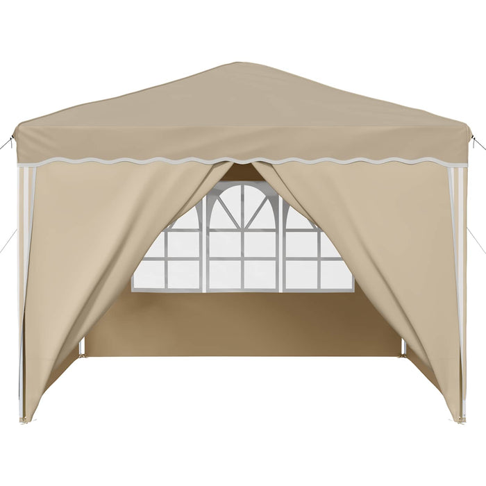 Cort de Petrecere Pop-up Crem 288 x 288 x 245 cm - WALTI WALTI